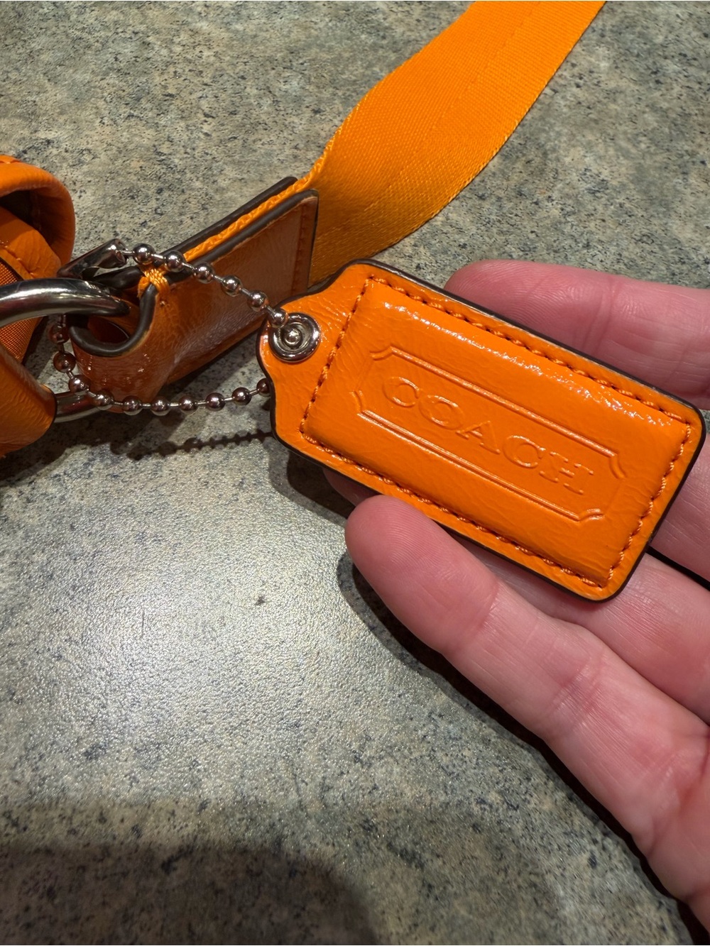 Authentic Coach F77490 Citrine Orange Signature Nylon Messenger Crossbody Y2K - Picture 13 of 14